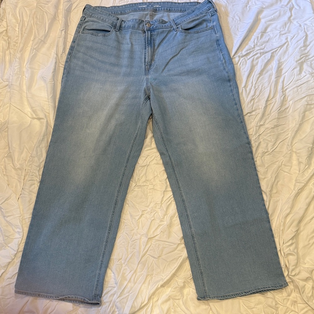 Old Navy Light Blue Wide Leg Jeans
